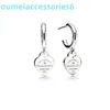 2024 Designer Luxus Marke Schmuck Modische Temperament 925 Sterling Silber Diamant Di Love Light Ohrringe