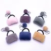 Porte-clés 100 pcs/lot beau métal couleur bonbon sac porte-clés créatif en alliage de zinc portefeuille pour cadeau