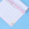 Fogli Agenda mensile Calendario Agenda Agenda Notebook (Rosa Verde Misto)