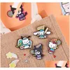 Cartoon Accessories Cats Kuromi Pin Cute Movies Games Hard Enamel Pins Collect Metal Cartoon Brooch Drop Delivery Baby, Kids Maternity Dhft5