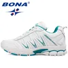 Bona Style Women Running Shoes Lace Up Sport Outdoor Jogging Walking Athletic Confort Sneakers för 240306