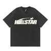 Hellstar T-shirts voor heren Plus T-shirts Hellstar t-shirt Rapper Washed Grey Heavy Craft Unisex T-shirts met korte mouwen Tops High Street Retro Fashion Dames T-shirt Hell star Tees