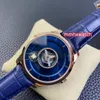 MI 528.53.44.21.03.001 Titta med verklig Tourbillon Movement Sapphire Glass Mirror Leather Strap