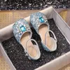 2024 summer girls sandals big children baby little girls non-slip soft soled shoes 240229