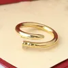 Bague à ongles de créateur de bijoux pour femmes, bague de créateur en diamant en argent sterling S925, bijoux de luxe, mode classique, bagues d'amour, cadeau d'anniversaire de la Saint-Valentin