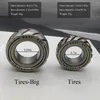 Fidget Slider Papa -varumärke Dekompression EDC Fidget Toys Spinner Stress Relief för vuxna Magnet Metal Ring 240301
