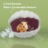 Cages Ceramic Hamster Cooling Hideout House Sand Litter Basin Box Small Animals Cooling Room