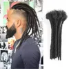 100 Extensions de Dreadlocks de cheveux humains faites à la main 8 à 12 pouces pour le style HipHop 10BundleLot Couleur unie noire naturelle de Reggae Cultur3369136