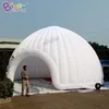 groothandel 10x10x4.5mH Hot sales op maat gemaakte gigantische opblaasbare verlichting witte koepeltent inflatie beurstent iglo luifel partytent voor feestevenement decoratie