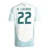 Top Thaïlande Qualité 24 25 Copa 2024 Maillots de football Mexique Mexique 1985 Kit rétro Maillot de football Chemises rouges et blanches CHICHARITO LOZANO Hommes Enfants Ensembles UN PLM3