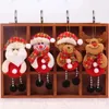 Kerstversiering 2 stuks Boom Hangende Hangers Ornamenten Cadeau voor kinderen Jaar Woondecoratie Kerstman Sneeuwpop Speelgoedpop