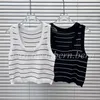 Fashion Women's Stripe Style Knitted Tops Tank Top T-Shirt Dress Skirt Suit for Women