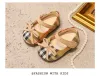 Kinder Prinzessin Schuhe Baby Weich-Solar Kleinkindschuhe Mädchen Kinder Kinder Teller Stoff einzelne Schuhe 0-3 Jahre alte Bogensandalen 2024