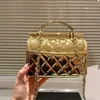 handbag Designer Handle Bag Crossbody Bag Women Makeup Metal Chain Flap Shoulder Lacquer leather Diamond Lattice