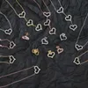 Designer eclaces Sieraden voor vrouwen hart ketting designer dames met diaomnds roestvrij staal platina Feestcadeaus voor dame KBFS