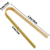 Mini Bamboo Tongs 4 Inch Disposable EcoFriendly Utensils Toast Sushi clip Barbecue Forceps 240304