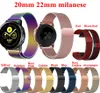 20mm 22mm milanese band voor Samsung Galaxy Watch 46mm 42mm Gear S3 Frontier Huawei Horloge GT 2 Actieve 2 Amazfit Bip Band 2020 Prom8486933