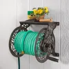 Reels 125' Steel Decorative Garden Hose Wall Mounted Reel