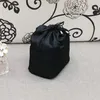 NEW Fashion String black makeup bag Classic black color High capacity cosmetic case vintage party makeup organizer bag clutch bag288k