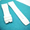 25 mm witte rubberen horlogeband voor RM011 RM 50-03 RM50-012716