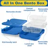 Aohea Bento Lunch Box dla dzieci BPA Darmowe dzieci bento pudełko maluchowe pudełko na lunch dla przedszkola lub szkoły 240304