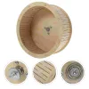 Wheels Small Pet Supplies Hamster Wooden Running Wheel Hedgehog Exercise Roller Squirrel Workout Plastic Wheels