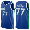 Luka Doncic Kyrie Irving Custom Men Women Youth Dallas'mavericks'basketball Jersey Dirk Nowitzki City 77 11 Blue Black Edition Green Jersey