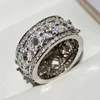 Designer tiffay and co 925 Sterling Silver Luxury Set High Carbon Diamond Ring with Hollow Carved Flower for Men Women