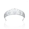 Hair Clips Bride Wedding Zircon Crown Headdress Evening Dress Accessories TR15107