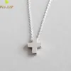 Pendants Real 925 Sterling Silver Jewelry Cross Pendant Necklaces For Women Platinum Plating Original Design Femme Accessories