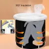 Bathtubs Black Bath Bucket Adult Household Folding Bucket PVC Inflatable SPA Ice Bath Ice Therapy Double Layer Lid