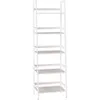 Ladder Shelf, 5 Tier White Bookshelf, Modern Open Bookcase for Bedroom, Living Room, Office,white