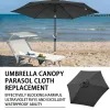 Filets de protection pour auvent d'extérieur, couverture de remplacement pour parasol, lavable, UV30, imperméable, pour Patio, piscine, jardin