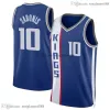 Maglia da basket Domantas Sabonis 5 Fox Keegan Murray Harrison Barnes Custom Uomo Donna Gioventù Sacramento''kings''2023-24 blu Uomo Gioventù Donna S-XXL Maglia sportiva da città