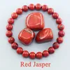 Bangle Natural Stone Genuine 5A Red Jasper Prayer Bead Bracelet Women Men Rosary Meditation Bracelets Yoga Meditation Jewelry WholesaleL2403