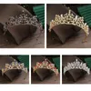 Accessori per capelli Gioielli Fiore Foglia Pettine Forcina da sposa Principessa Diademi di cristallo Cerchio di strass