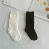 Kids Socks 3 Pairs/lot Childrens Long Tube Student Cotton Socks Spring Autumn Girls and Boys Black and White Sports School Uniform Socks YQ240314