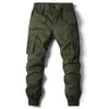 Pantalons pour hommes Cargo Hommes Jogging Casual Coton Taille élastique Militaire Mens Streetwear Travail Pantalon tactique Plus Taille