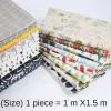 Stoff Floral Baumwolle Leinen Leinwand Plaid Pastoral Druck Stoff Sofa Vorhänge Tischdecke Kissen Handgefertigte Tuch Kopf Stoff Stoff