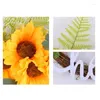 Decorative Flowers Customizable Wreath Party Birthday Special Sunflowers Wreaths Elegant Artificial Flower
