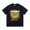 SP5DER TSHIRTメンズTシャツTEESデザイナーメンズレッドスパイダーパープルメンTシャツヤングタグ55555エンジェルTシャツメンレディースTシャツ刺繍スパイダーシャツ