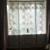 Curtains 1PC nouveau Rose broderie rideau haute qualité ruban romain rideau maison vague européenne salon cuisine balcon Voile rideau