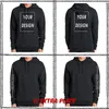 Sweats à capuche personnalisés ajoutez votre texte sweat-shirt personnalisé à manches longues de haute qualité poids lourd doux polaire hauts à capuche 240307