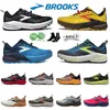 Duży rozmiar 36-45 Brooks Buty do biegania Brook Cascadia 16 Buty designerskie Trenery Mens Wprowadzenie 9 Hyperion Tempo Triple Białe Białe siatkę Kobiety sportowe trampki na świeżym powietrzu