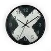 Zegary ścienne x Znaki czasowe nowoczesne dla wystroju biura upuszczenie dostawy domu dom homefavor Dhfqn