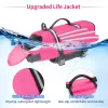 Västar hundliv Vest Dogs Life Preserver For Swimming Boat Pool Ripstop Pet Dog Life Jacket med hög flytkraft och hisshandtag för hundar