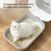 Pudełka kota kuweta piaskowca piaskowca taca na psa z lampą dezodoryzacyjną anty -splash kociąt toaleta