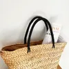 HBP Strohtasche mit großem Fassungsvermögen, Strandurlaub, gewebte Handtasche, stilvolle, lässige Sommer-Umhängetaschen für Damen