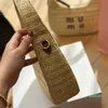 Designer Classic Bag Beach Raffia Basket Straw Crochet Shoulder WIth Strap Handbag Moon Bags Women Soft Pleated Tote