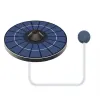 Accessori Pompa d'aria/ossigenatore per aeratore solare per acquario e laghetto Aeratore per piscina con pompa d'aria per acquario solare con pietre per bolle d'aria